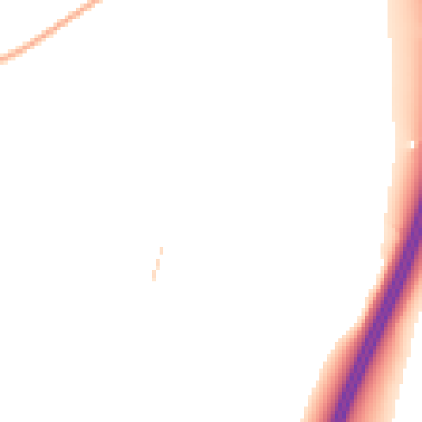 Night-time road noise heatmap for CM16 7QX
