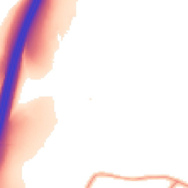 Daytime road noise heatmap for CM16 7RJ