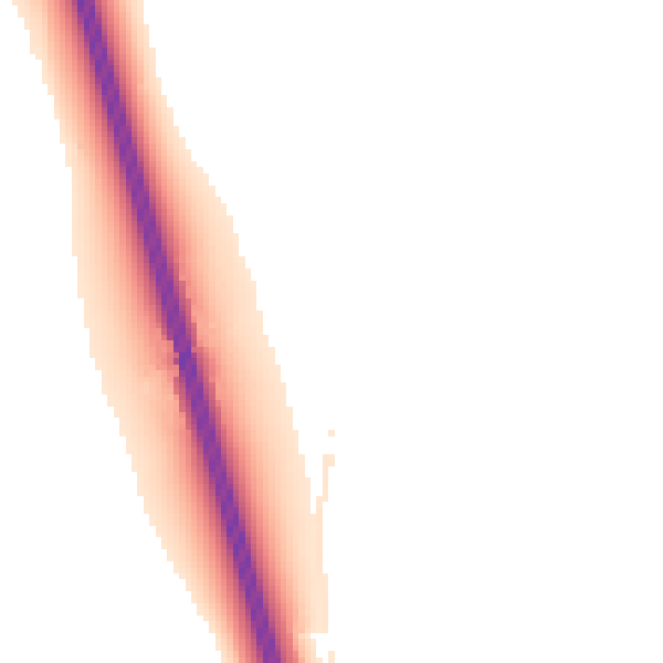 Night-time road noise heatmap for CM2 7TD