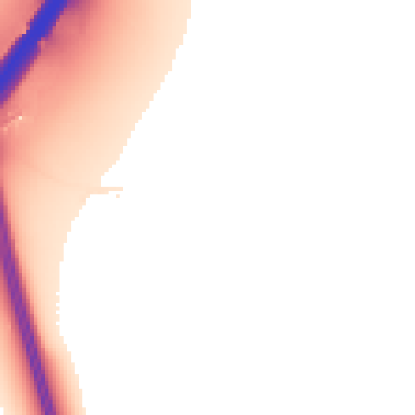 Night-time road noise heatmap for CM2 7TW