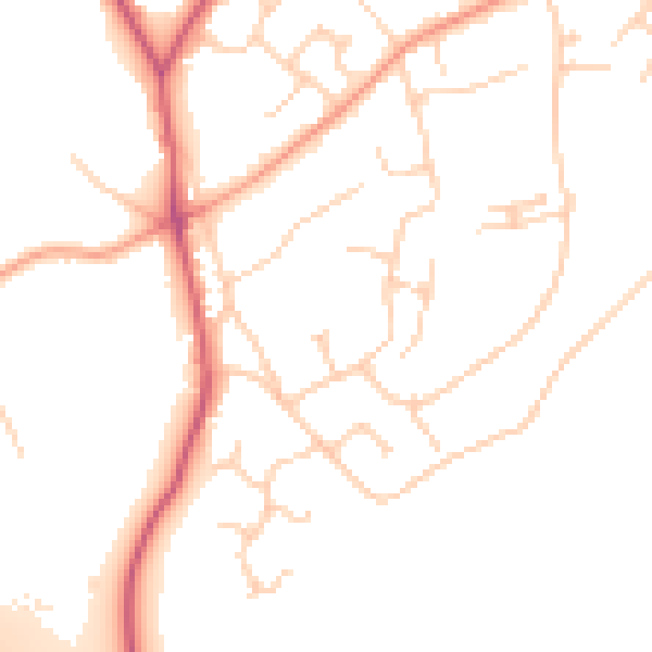 Daytime road noise heatmap for CM2 8WD