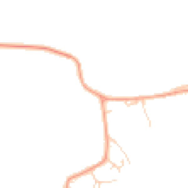 Daytime road noise heatmap for CM22 6AJ