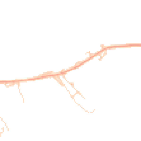 Daytime road noise heatmap for CM22 6BD