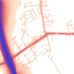 Daytime road noise heatmap for CM22 6BY