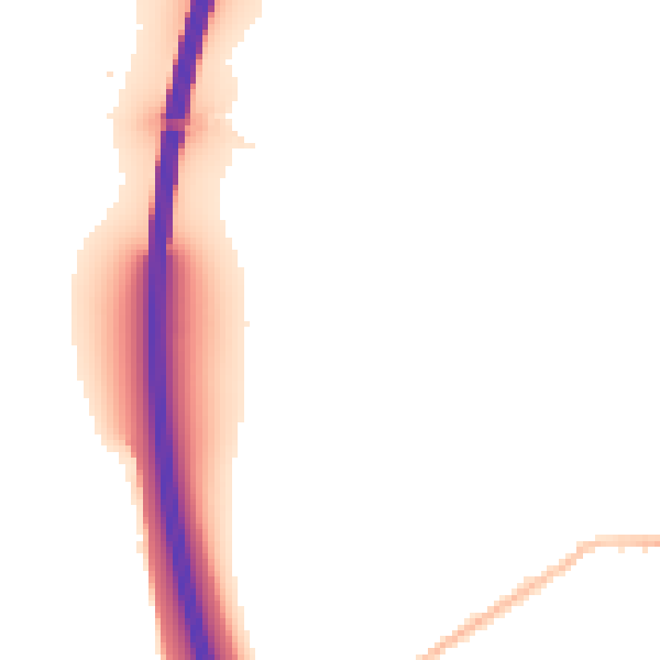 Night-time road noise heatmap for CM22 6BZ