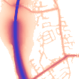 Daytime road noise heatmap for CM22 6GR