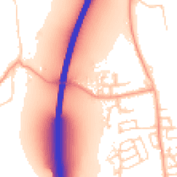 Daytime road noise heatmap for CM22 6HG