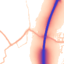 Daytime road noise heatmap for CM22 6HH