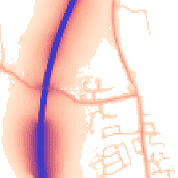 Daytime road noise heatmap for CM22 6JR