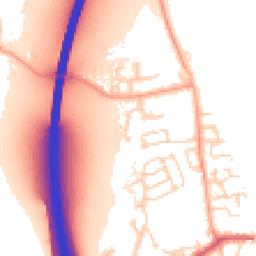 Daytime road noise heatmap for CM22 6JS