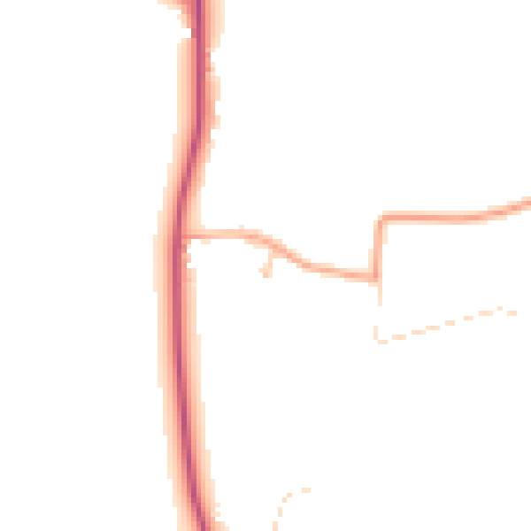 Daytime road noise heatmap for CM22 6JW