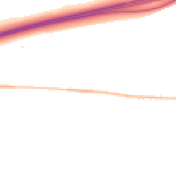 Night-time road noise heatmap for CM22 6LY