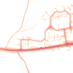 Daytime road noise heatmap for CM22 6SR