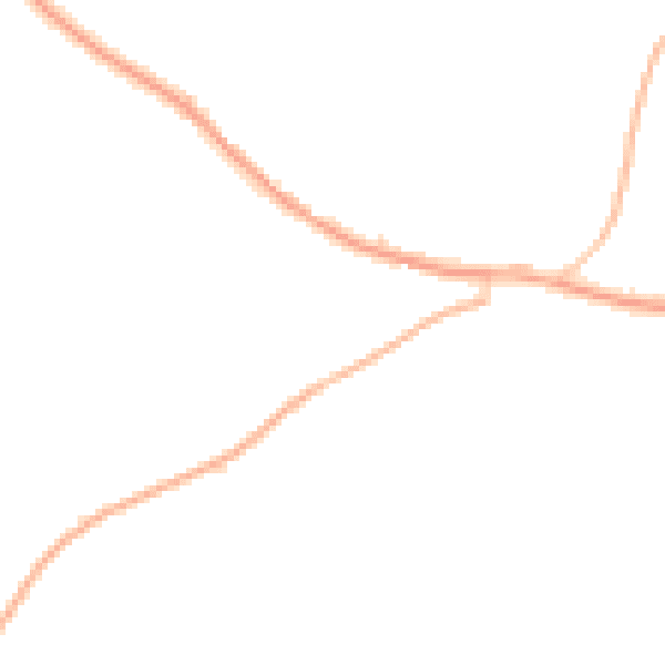 Night-time road noise heatmap for CM22 7AB