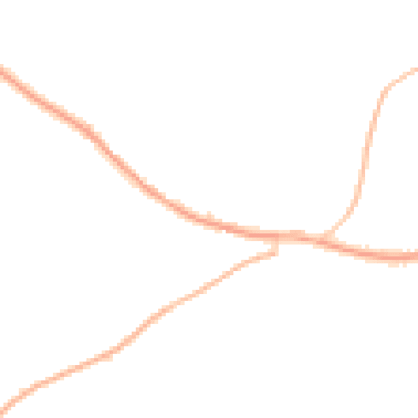 Night-time road noise heatmap for CM22 7EA