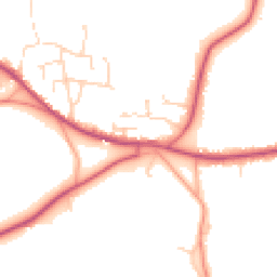 Daytime road noise heatmap for CM22 7EB