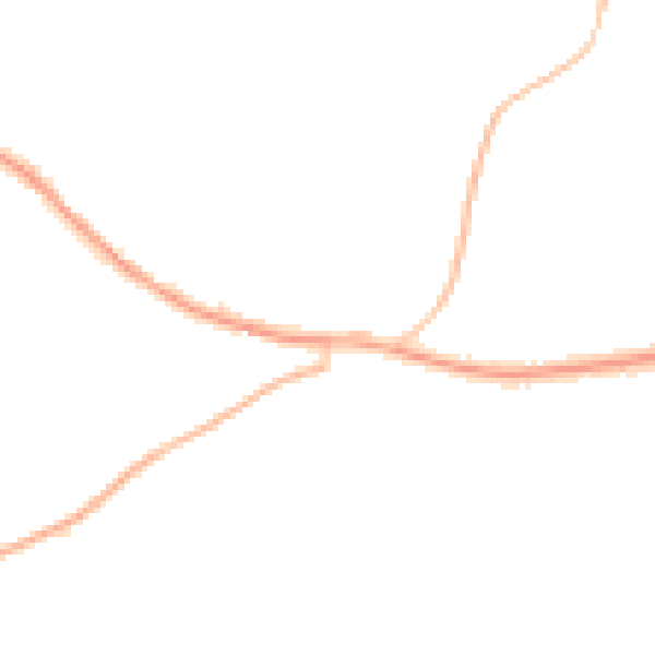 Night-time road noise heatmap for CM22 7EB