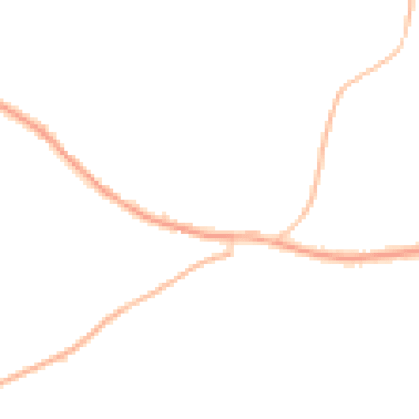 Night-time road noise heatmap for CM22 7EU