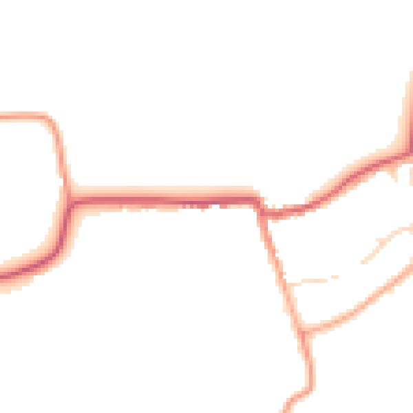 Daytime road noise heatmap for CM22 7HB
