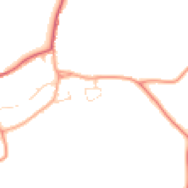 Daytime road noise heatmap for CM22 7JR