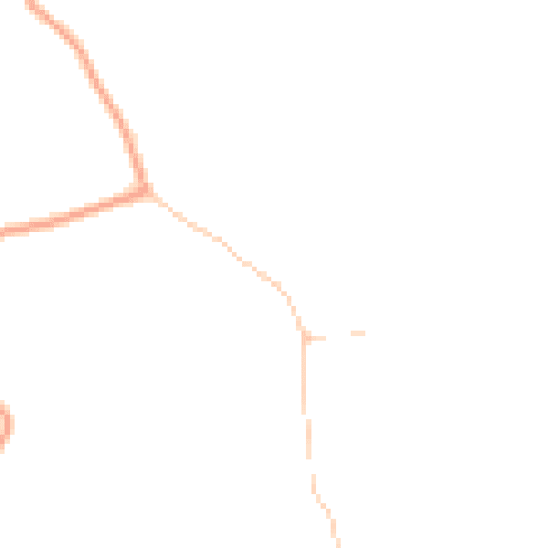 Daytime road noise heatmap for CM22 7JX