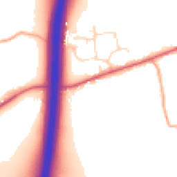 Daytime road noise heatmap for CM22 7LD