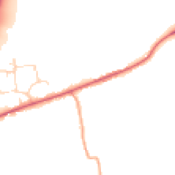 Daytime road noise heatmap for CM22 7LT
