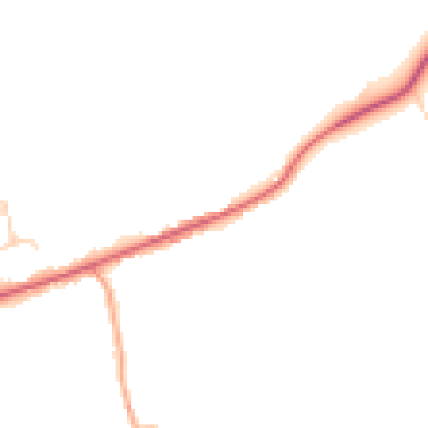Daytime road noise heatmap for CM22 7LW