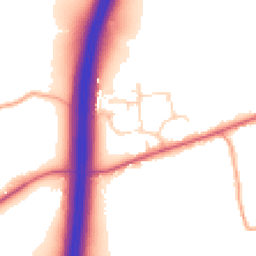 Daytime road noise heatmap for CM22 7NX
