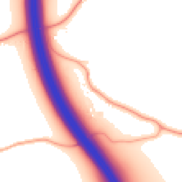 Daytime road noise heatmap for CM22 7QB