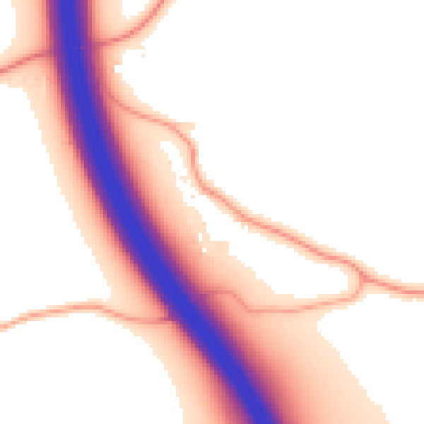 Daytime road noise heatmap for CM22 7QF