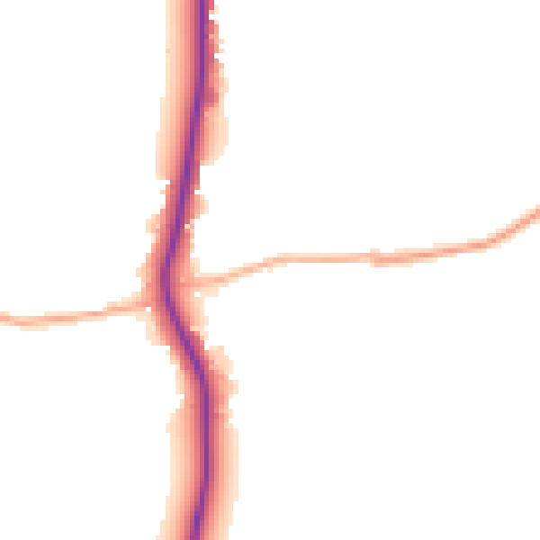 Daytime road noise heatmap for CM22 7SE