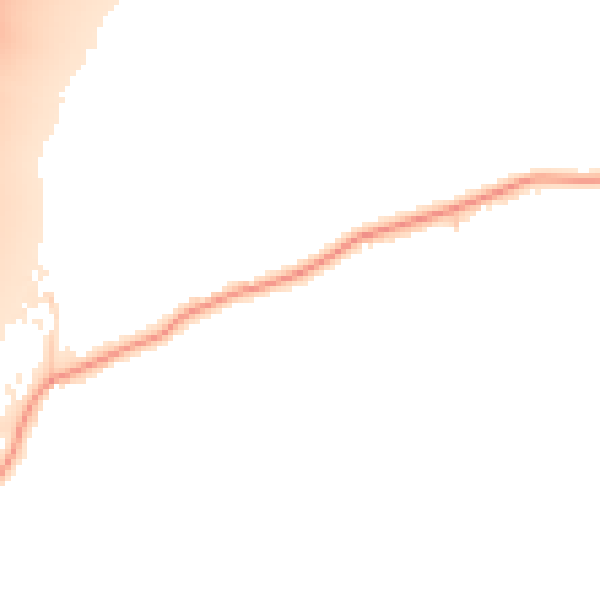 Daytime road noise heatmap for CM22 7TU
