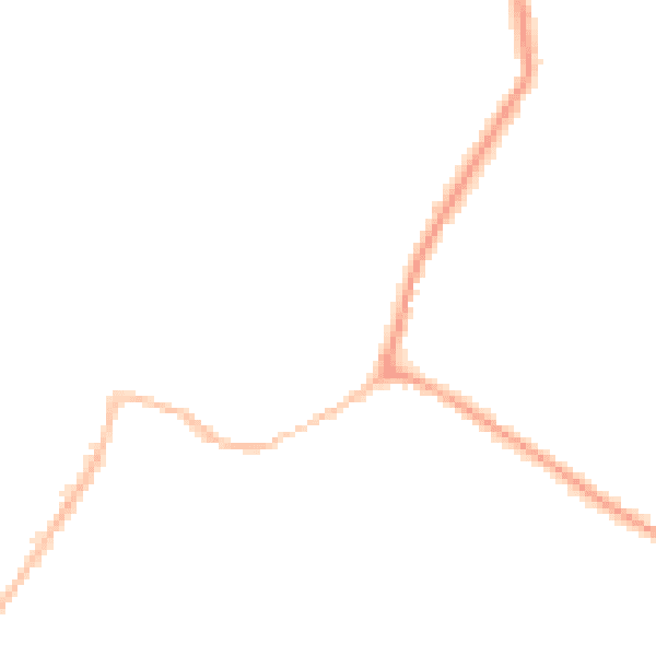 Night-time road noise heatmap for CM9 4AA