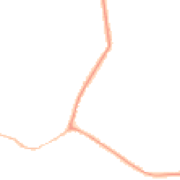 Night-time road noise heatmap for CM9 4AW
