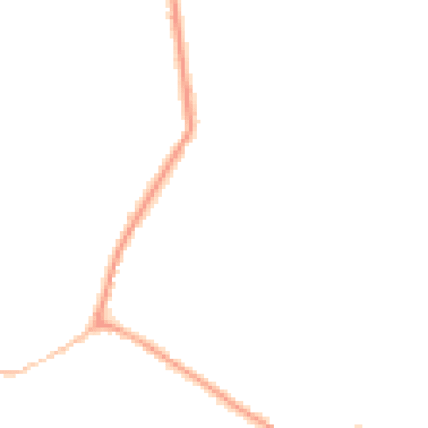 Night-time road noise heatmap for CM9 4TP