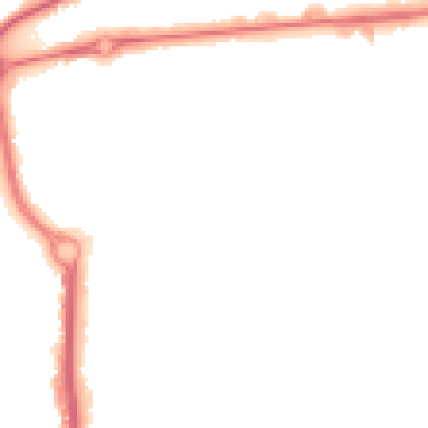 Night-time road noise heatmap for CO1 1BQ