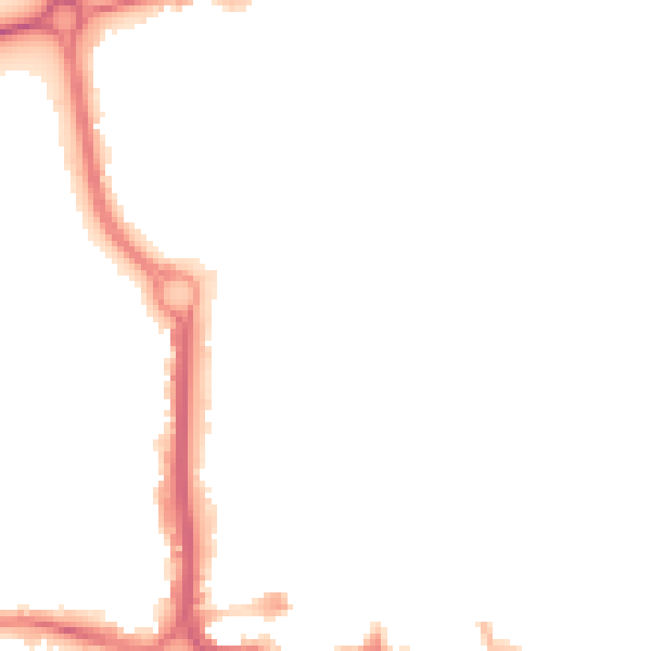 Night-time road noise heatmap for CO1 1EU