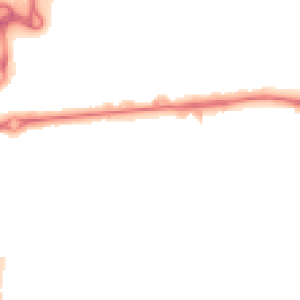 Night-time road noise heatmap for CO1 1LY