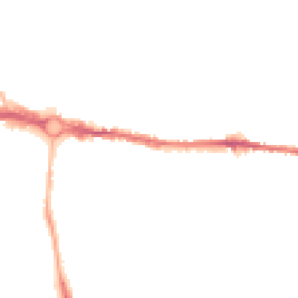 Night-time road noise heatmap for CO1 2FJ