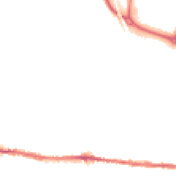 Night-time road noise heatmap for CO1 2UF