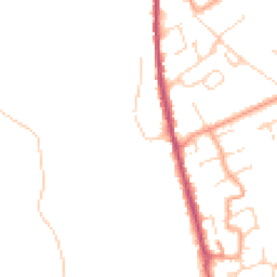 Daytime road noise heatmap for CO10 0GW