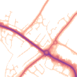Daytime road noise heatmap for CO10 1PL