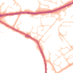 Daytime road noise heatmap for CO10 2SH