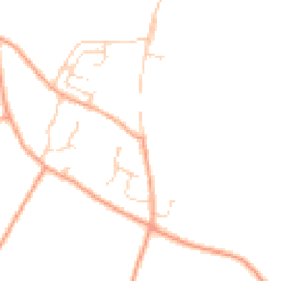 Daytime road noise heatmap for CO10 8ED
