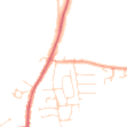 Daytime road noise heatmap for CO10 9DZ