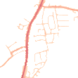Daytime road noise heatmap for CO10 9ER
