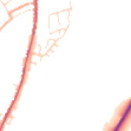 Daytime road noise heatmap for CO10 9GP
