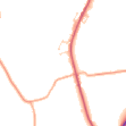 Daytime road noise heatmap for CO10 9GU