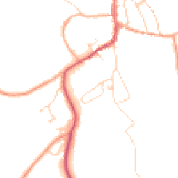 Daytime road noise heatmap for CO10 9RU